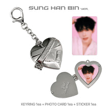 Load image into Gallery viewer, ZEROBASEONE 5th Mini Album ‘BLUE PARADISE’ Official Pop-Up MD - Heart Pendant Keyring
