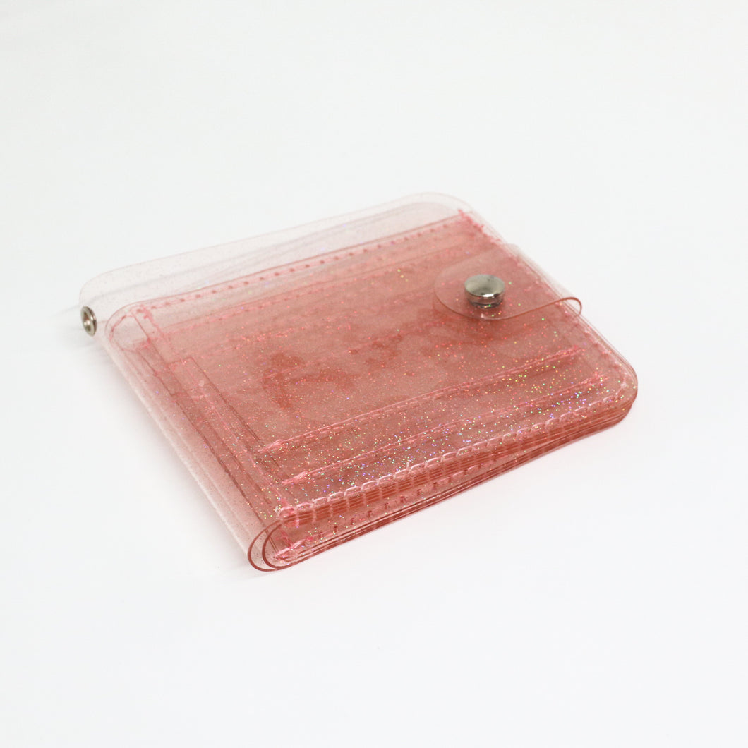 Clear Glitter Wallet