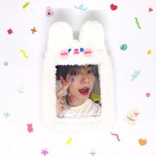 Load image into Gallery viewer, Fluffy Animal Photocard Holder Keyring
