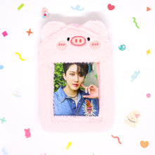 Load image into Gallery viewer, Fluffy Animal Photocard Holder Keyring
