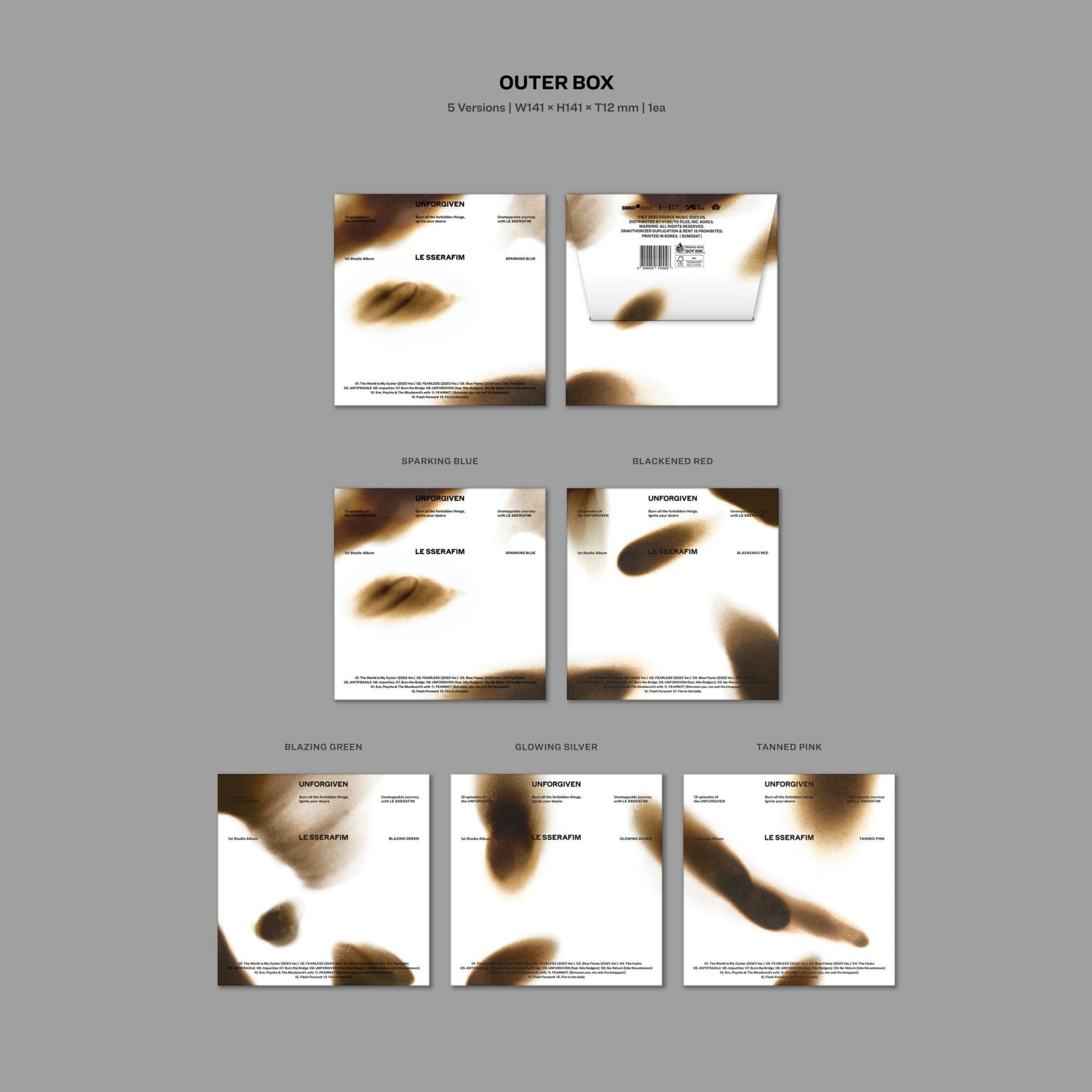 LE SSERAFIM 1st Studio Album 'UNFORGIVEN' (COMPACT ver.) – K-POP