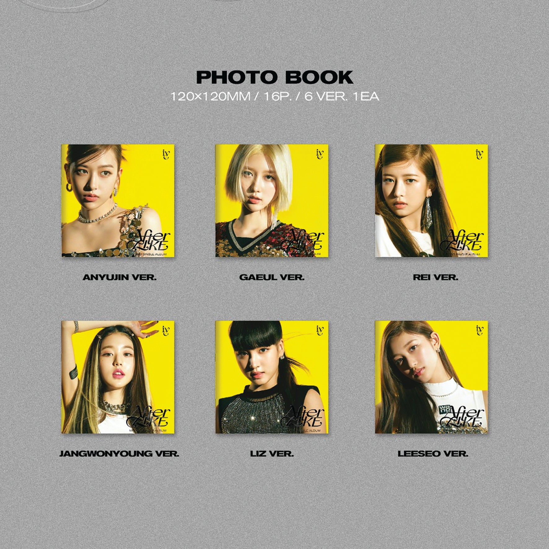 IVE - 3° Album Singolo 'After Like' (Jewel Ver.) - Versione REI, CD + Fotolibro, K-Pop
